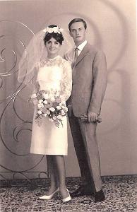 MARIAGE 3 JUILLET 1965 LOUISE PUJOL ET ROBERT BILLIGER